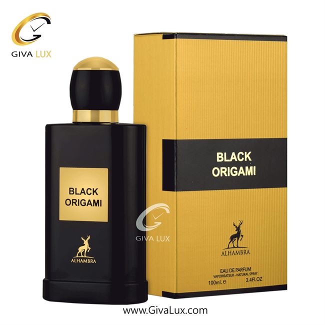  ادو پرفیوم  مردانه-زنانه-یونیسکس الحمبرا اورجینال مدل Alhambra Black Origami | بلک اوریگامی رایحه مشابه تام فرد بلک ارکید حجم  100 میل